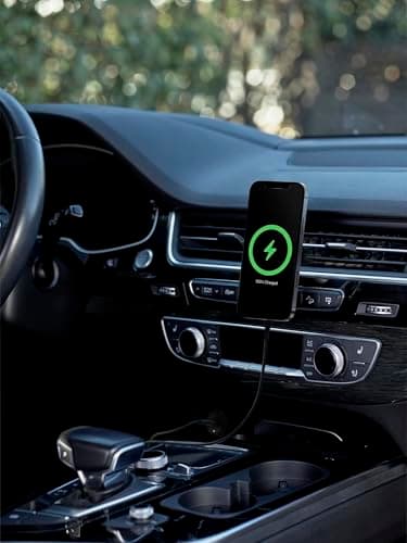 Belkin MagSafe-Compatible Magnetic Wireless Car Charger 10W - Wireless Charger, Magnetic Car Vent Phone Mount for iPhone 17, iPhone 16, 15, & 14 Series, Pixel 10 (Power Supply Included) - Black - Image 7