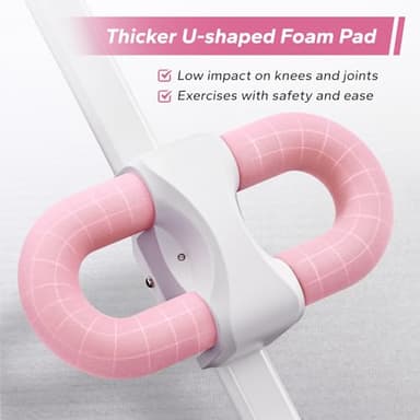 MERACH Ab Machine, Ab Workout Equipment, Adjustable Ab Trainer Machine for Abs Workout at Home Gym, Foldable, Knee Protection, Abdominal Trainer for Stomach Workout (Pink) - Image 4