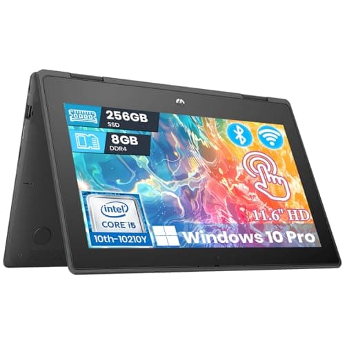 HP ProBook x360 11 G6 2-in-1 Touchscreen Laptop, Intel Core 10th i5-10210Y up to 4GHz, 8GB DDR4 RAM, 256GB SSD, HD Display, Webcam, WiFi, Windows 10 Pro (Renewed) - Image 1