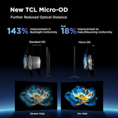 TCL 75-Inch Class QM6K Series QD-Mini LED 4K UHD Google Smart TV Best Value Mini-LED TV - QLED, 144hz, 288hz Gaming Rate, High Contrast Screen, Onkyo Audio, Dolby Atmos (75QM6K, 2025 Model) - Image 9