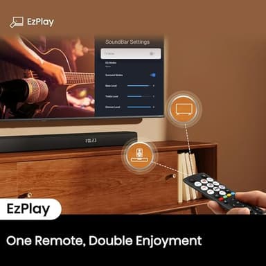 Hisense 5.1 Ch 510W Soundbar with Wireless Subwoofer and 2 Rear Surround Speakers, Dolby Digital Plus and DTX Virtual:X, HDMI eARC, Bluetooth - R651 (Renewed) - Image 5