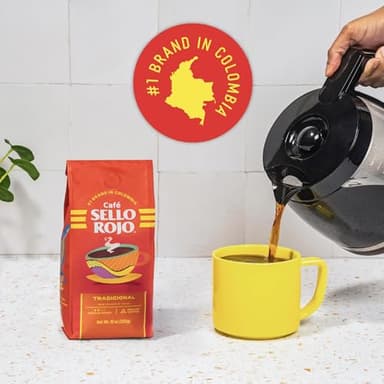 Sello Rojo Tradicional Medium Roast Ground Coffee, 16 oz - Image 5