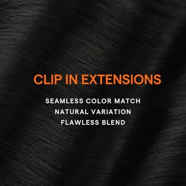 Full Shine Human Hair Clip in Extensions Black Clip in Hair Extensions Jet Black Brazilian Hair Triple Weft Straight Real Hair Extensions for Women 20 Inch 7 Pcs 120 G - Image 9