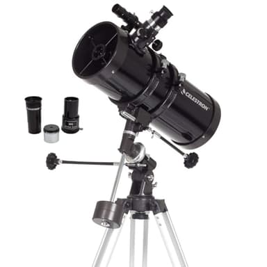 Celestron - PowerSeeker 127EQ Telescope - Manual German Equatorial Telescope for Beginners - Compact and Portable - Bonus Astronomy Software Package - 127mm Aperture - Image 1