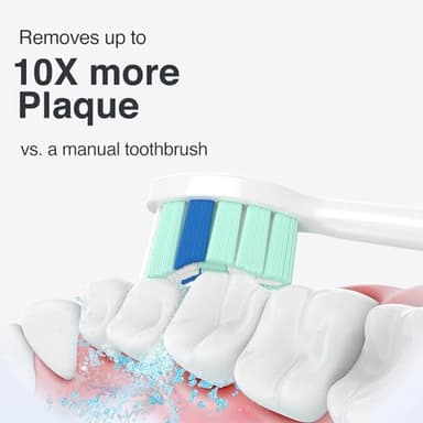 Replacement Toothbrush Heads for Philips Sonicare Replacement Heads, Electric Replacement Brush Head Compatible with Phillips Sonicare Electric Toothbrush, for Philips Sonic Care Brush,10 Pack - Image 4