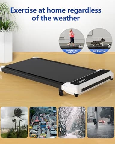 Walking Pad with Incline,2 in 1 Walking Pad Treadmill for Walking and Running, Under Desk Treadmill 5% Incline for Home/Office with LED Display - Image 7