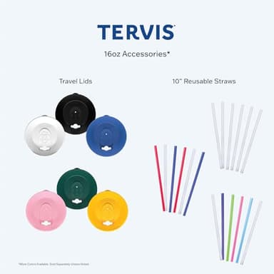 Tervis Tampa Spartans Logo Tumbler with Emblem and Red Lid 16oz, Clear - Image 5