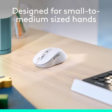 Logitech Wireless Mouse Signature M650 - Small to Medium Sized Hands, Right Handed, 2-Year Battery, Silent Clicks, Customizable Buttons, Bluetooth, PC/Mac?Chromebook - Off White - Image 3