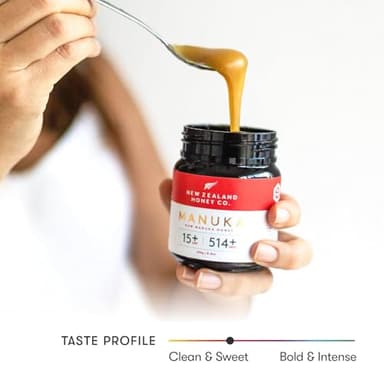 New Zealand Honey Co. Raw Manuka Honey UMF 15+ | MGO 514+, UMF Certified / 8.8oz - Image 4