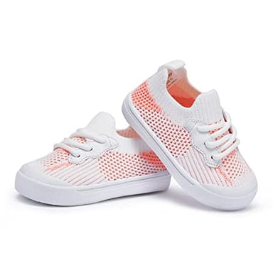 BMCiTYBM Baby Walking Shoes Girls Boys Sneakers Infant Shoes 6 9 12 18 24 Months Pink Size 18-24 Months Toddler - Image 1