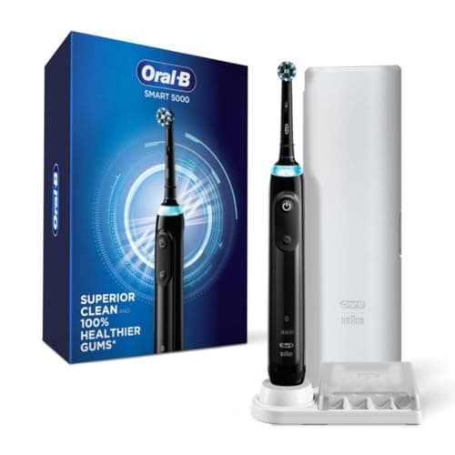 Oral-B Pro 5000 Smartseries Power Rechargeable Electric Toothbrush with Bluetooth Connectivity, Black Edition - Image 1