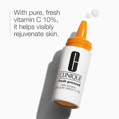 Clinique Fresh Pressed Daily Moisturizer Booster With Pure Vitamin C | Brightening + Retexturing For All Skin Types, 0.29 Fl Oz (Pack of 4) - Image 2