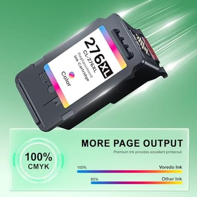 PG-275 XL/CL-276 XL Ink Cartridge Combo Pack for Canon Ink 275 and 276 275XL 276XL for Canon 275 and 276 Ink Cartridges for Pixma TR4720 TS3722 TS3500 TS3520 TS3522 TR4700 TR4722 TS3720 TR4723 2 Pack - Image 4