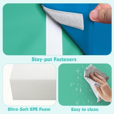 TODIBY 4-Pieces Climbing Toys for Toddlers: PU Leather - Soft Play Climbing for Toddlers - Foam Climbing Blocks for Crawling and Sliding Indoor Playground for Kids - Image 6