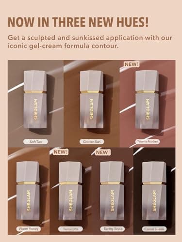 SHEGLAM Sun Sculpt Cool Toned Liquid Contour Stick Long Lasting Cream Bronzer Makeup - Golden Sun - Image 4