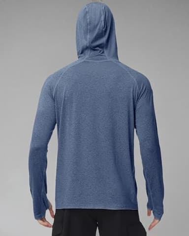 Roadbox UPF 50+ Fishing Shirts for Men Long Sleeve UV Sun Protection Hoodie Outdoor Hiking Shirts - Image 6