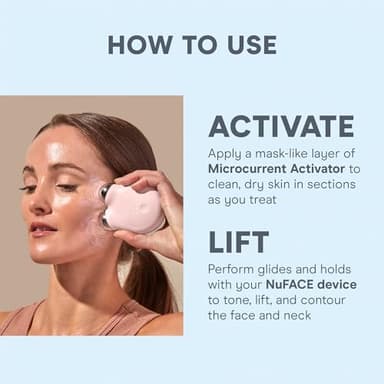 NuFACE Aqua Gel Activator - Microcurrent Conductive Gel & Activator Powered by IonPlex & Hyaluronic Acid to Enhance Results of NuFACE Microcurrent Facial Device - Improves Skin Radiance (10 oz) - Image 5