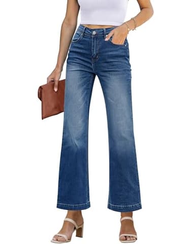 GRAPENT Cute Fall Outfits Casual 90s Dark Blue Petite Jeans Women's Size L 12 14 - Image 1