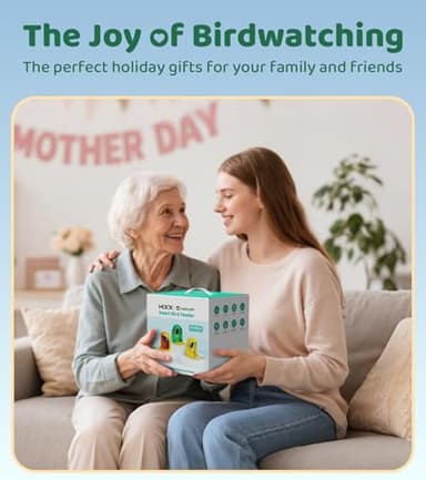 HIXX Smart Bird Feeder with Camera, Lifetime Free AI Bird Species Recognition, Solar-Powered Video Birds Feeder for Outdoors with HD Camera, Mounts Anywhere (Green) - Image 2