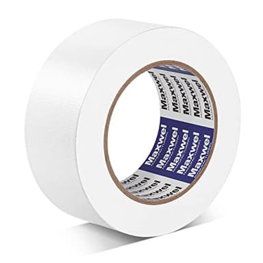 Maxwel Manufacturing Duct Tape White Heavy Duty - 1.88 in 35 Yds Waterproof No Residue Strong Adhesive Duct Tape Tearable for Indoor Outdoor Use,Multi Purpose Home Repair - Image 1