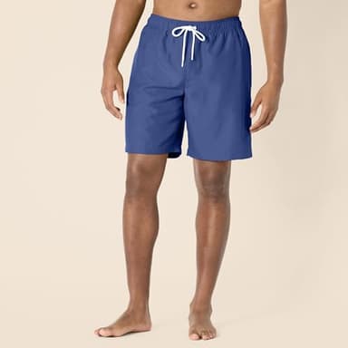 Amazon Essentials Men's 9" Swim Trunks with Mesh Lining, Pockets, Drawstring Closure, Navy, XX-Large - Image 6
