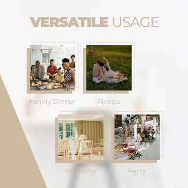 Decorelia Faux Linen Round Table Cloth 60 inch, Waterproof Decorative Fabric Anti-Scratch Texture Round Tablecloth Cover for Dining, Kitchen & Outdoor Table (60 Inch, Round (2-4 Seats), Beige) - Image 6