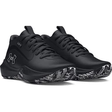 Under Armour Unisex Grade School Lockdown 7, (004) Black/Black/Metallic Silver, 6.5, US - Image 2