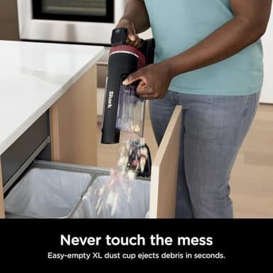 Shark IZ840HRW Stratos Cordless Vacuum with Clean Sense IQ, DuoClean PowerFins HairPro MultiFLEX, Includes Crevice Tool, Up to 50 Minute Runtime, Red (Renewed) - Image 7