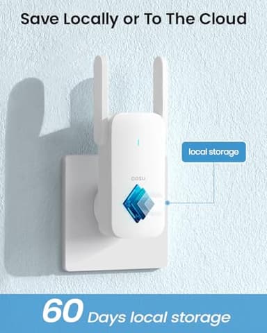 AOSU Doorbell Camera Wireless, 5MP Ultra HD, Support Local Storage, 2.4/5 GHz WiFi Video Doorbell with Homebase, Battery/Wired Powered, Work with Alexa & Google Assistant - Image 4