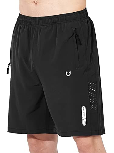 NORTHYARD Men's Athletic Running Shorts Quick Dry Workout Shorts 7"/ 5"/ 9" Lightweight Sports Gym Basketball Tennis Hiking Exercise Black 3XL - Image 1
