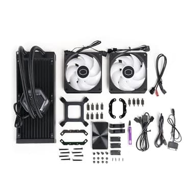 Cooler Master 240 Atmos High Performance Close-Loop AIO Liquid Cooler, R9|i7 Dual Chamber Pump, Customize Cover, Sickleflow Edge PWM, aRGB Lighting, AMD Ryzen AM5|4, Intel LGA 1851|1700 Platform - Image 14