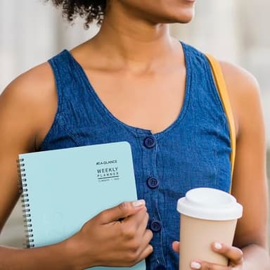 AT-A-GLANCE 2025 Planner, Weekly & Monthly, 7" x 8-3/4", Medium, Contemporary Lite, Sky Blue (7054XL3825) - Image 3