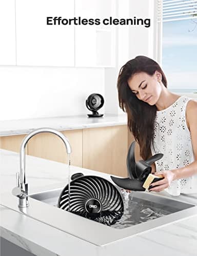 Dreo Fan for Bedroom, 13-Inch Oscillating Table Air Circulator Fan for Whole Room, 120° Tilt Adjustment, 28dB Ultra-Quiet, 70ft Powerful Airflow, 4 Speeds Desk Fans with Remote for Home, Office (Renewed) - Image 4