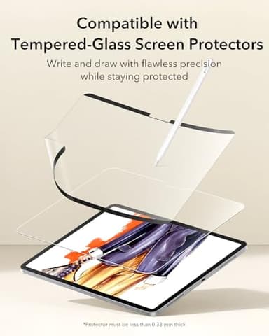 ESR Paper-Feel Magnetic Screen Protector for iPad Pro 11 Inch (M5/M4) 2025/2024, Write and Draw Like on Paper, Detachable and Reusable, Compatible with Tempered Film, Matte Finish - Image 8