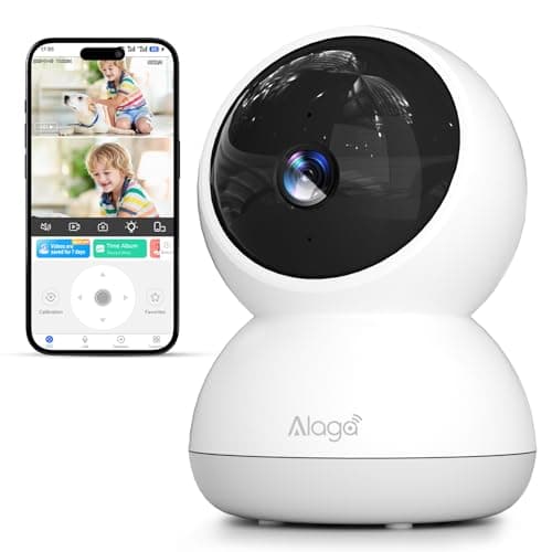 Indoor Camera, 3K HD Indoor Security Camera, 360° Pan/Tilt Pet Camera, 2-Way Audio, Siren, Night Vision, Baby/Pet Monitor with Phone App 2.4G and 5G WiFi, Compatible Alexa and Google Assistant - Image 1
