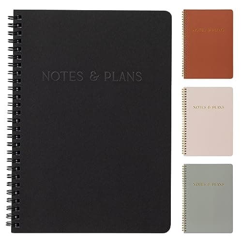 Beautiful Daily Planner And Notebook With Hourly Schedule - Aesthetic Spiral To do List Notepad to Easily Organize Your Tasks And Appointments - Stylish Book And School Or Office Supplies For Women - Image 1