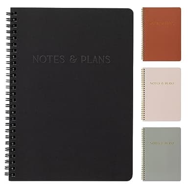 Beautiful Daily Planner And Notebook With Hourly Schedule - Aesthetic Spiral To do List Notepad to Easily Organize Your Tasks And Appointments - Stylish Book And School Or Office Supplies For Women - Image 1