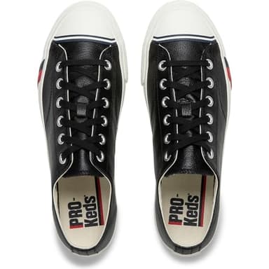 PRO-Keds Men's Royal Lo Lace Up Fashion Sneaker, Black Leather, 3 - Image 4