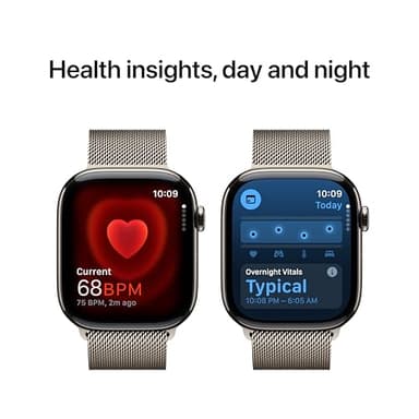 Apple Watch Series 10 [GPS + Cellular 46mm case] Smartwatch with Natural Titanium Case with Natural Milanese Loop - M/L. Fitness Tracker, ECG App, Always-On Retina Display, Carbon Neutral - Image 6