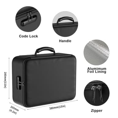 DocSafe 5200°F Document Organizer with Lock,Upgraded Heat Insulated Fireproof＆Waterproof Box 8 Layers File Organizer,Portable Home Travel Safe Storage for Important Documents, Files and More - Image 8