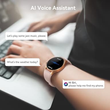 aeac Smart Watch for Women, 1.32'' AMOLED Ultra-Clear Screen Activity Trackers with Heart Rate/Sleep/SpO2 Monitor, Smartwatch for iPhone/Samsung/Android, 110+ Sport Modes Waterproof Fitness Watch - Image 8