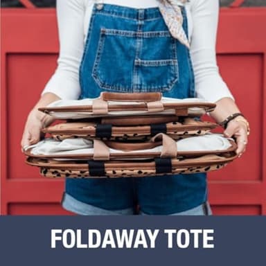 CleverMade Collapsible LUXE Tote - Gray Black 1 Pack 30L / 8Gal - Reusable Utility Grocery Shopping Storage Bag Organizer w/ Handles Reinforced Bottom - Image 7