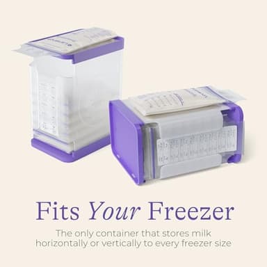 Lansinoh Breastmilk Storage Container with Quick-Freeze Tray, Stores up to 10 Breast Milk Bags, Made Without BPA/BPS, Includes 5 Milk Bags - Image 4