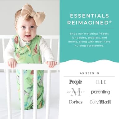 Posh Peanut Convertible Baby Sleepers - Girls Footless Baby Pajamas with 2 Way Zipper for Easy Diaper Changes - Image 8