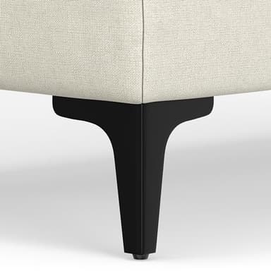 SIMPLIHOME Ava Ottoman in 100% Recycled Polyester Tightly Woven Performance Fabric, Cream, 36-inch Wide, Mid-Century Modern Style Multipurpose Table or Footrest Ottoman, Assembled,for Living Room - Image 10