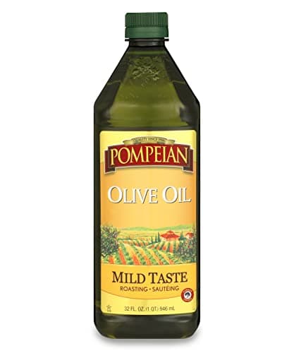 Pompeian Mild Taste Olive Oil, High Heat Cooking, Baking & Sauteing, High Smoke Point, 32 Fl Oz - Image 1