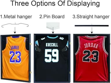 IHEIPYE Jersey Frame Display Case 3 Pack - Large Sport Jersey Shadow Box with UV Protection Acrylic for Baseball, Basketball, Football, Soccer, Hockey, Shirt and Uniform - Image 3
