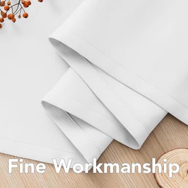 H.VERSAILTEX White Curtains 84 inches Long for Living Room Thermal Insulated Room Darkening Window Treatment Panels Drapes Light Reducing Curtains for Bedroom, 2 Panels, 52" W x 84" L, White - Image 6