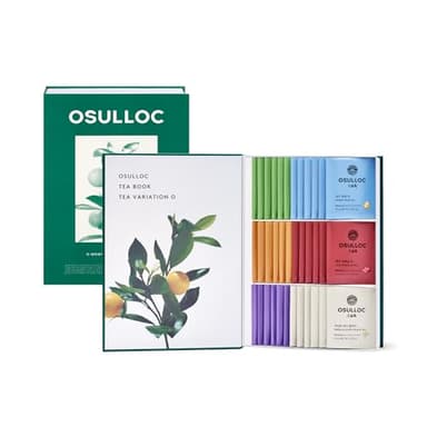 OSULLOC TEA VARIATION "O" (36 Count, 6 Types x 6 ea), Elegant & Sophisticated designed Tea Gift Set, Perfect Tea Set for your Daily Tea-Lifestyle, 6 Premium Organic Pure & Blended Tea from Jeju Island - Image 1