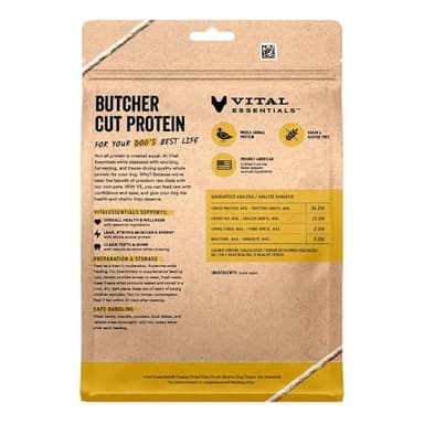 Vital Essentials Duck Hearts Dog Treats, 10 oz | Freeze-Dried Raw | Single Ingredient | Premium Quality High Protein Training Treats | Grain Free, Gluten Free, Filler Free - Image 2